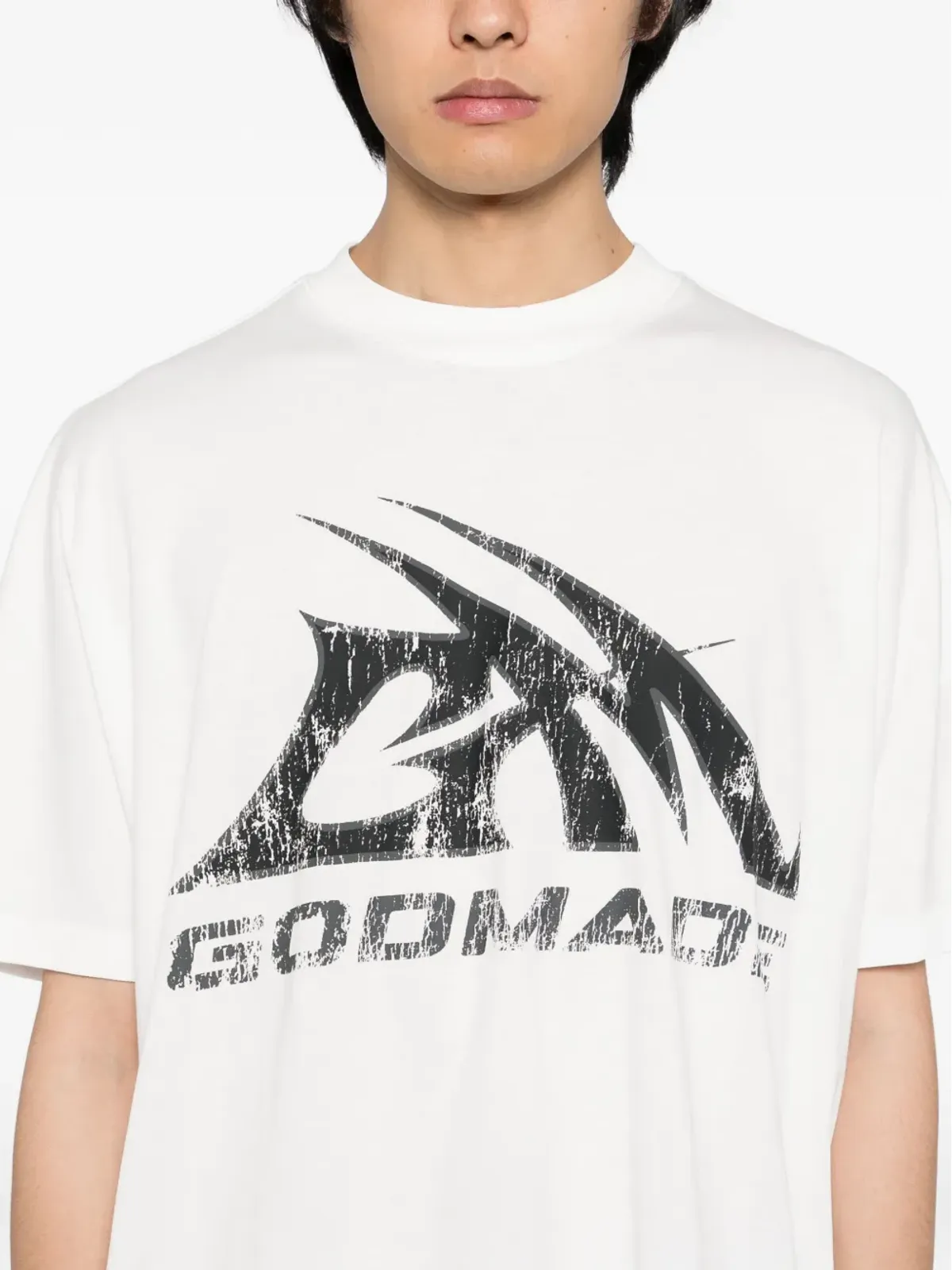 GODMADE GMロゴ洗いTシャツ - 画像5