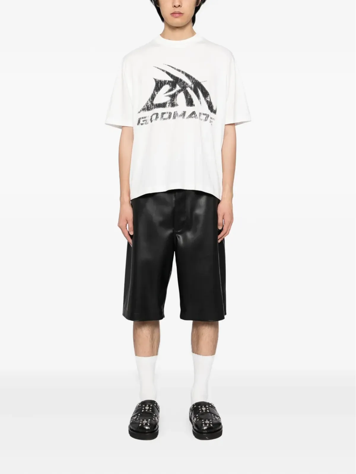 GODMADE GMロゴ洗いTシャツ - 画像2