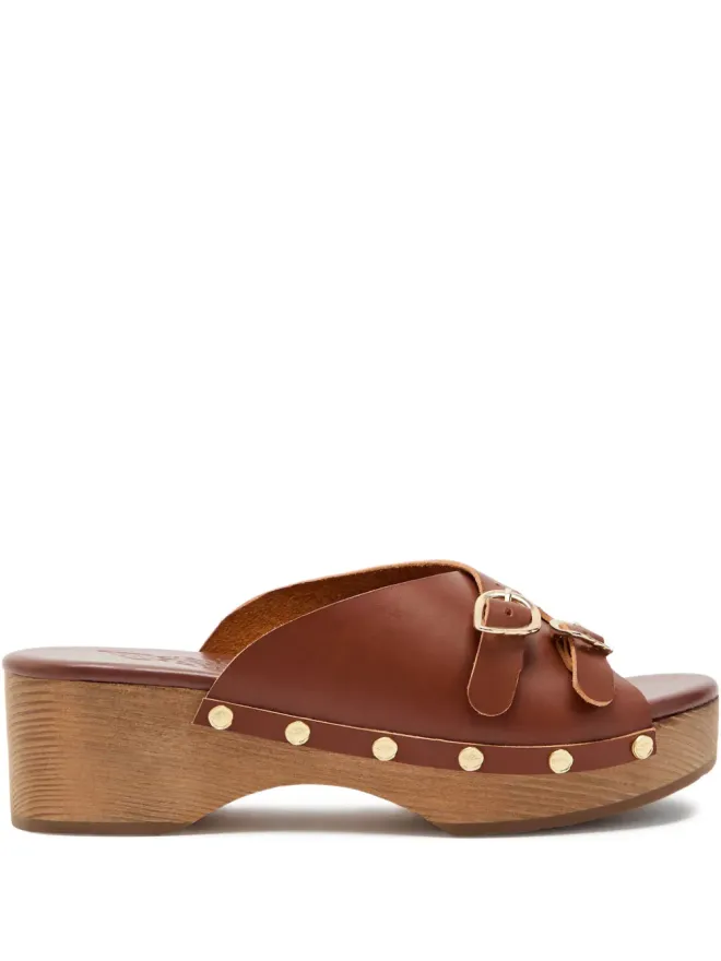 Ancient Greek Sandals Ancient Greek Sandals Natali Sabot サンダル - ブラウンの商品画像