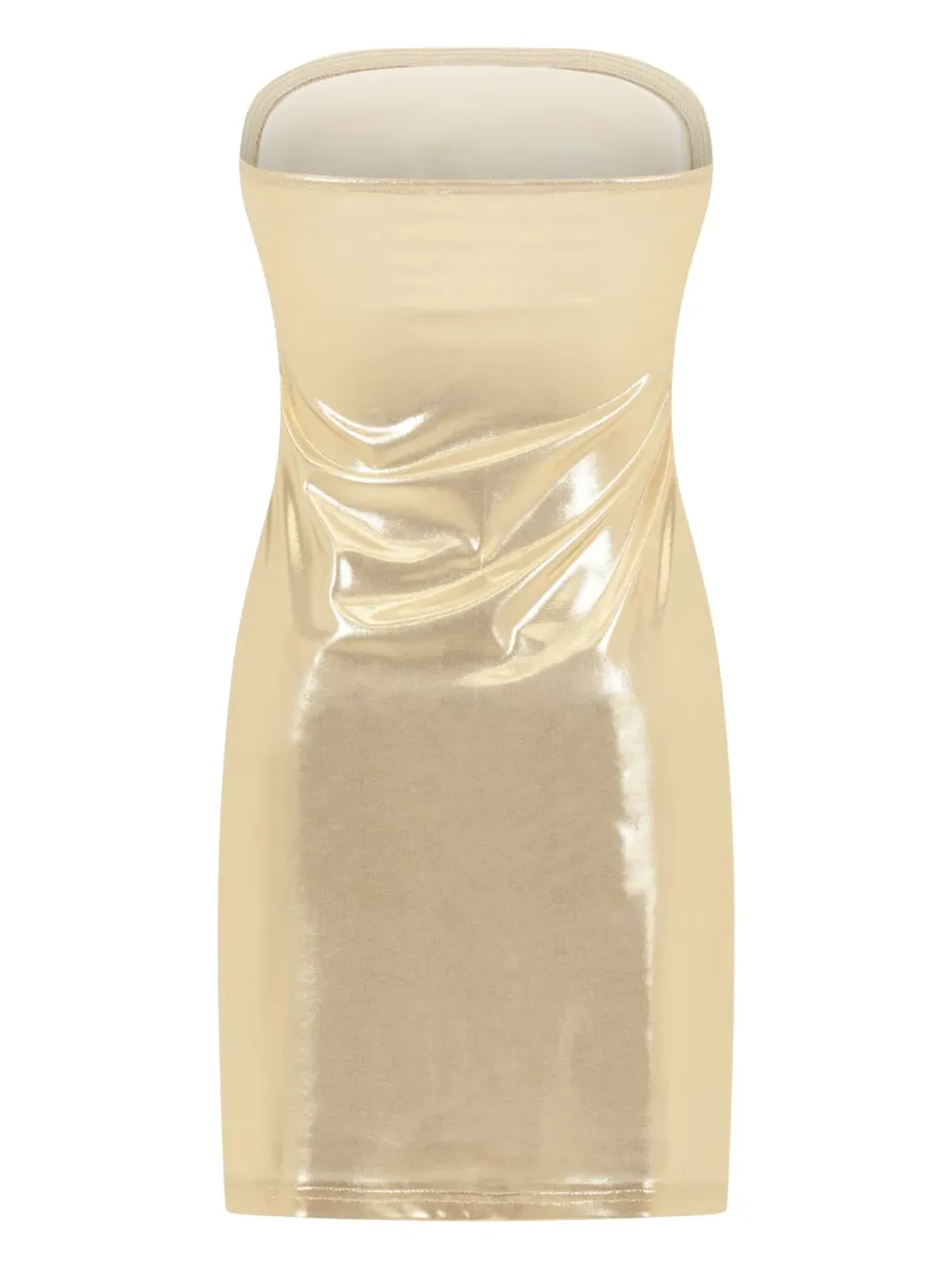SANA OSMANI Illa strapless mini dress - Gold - 画像5