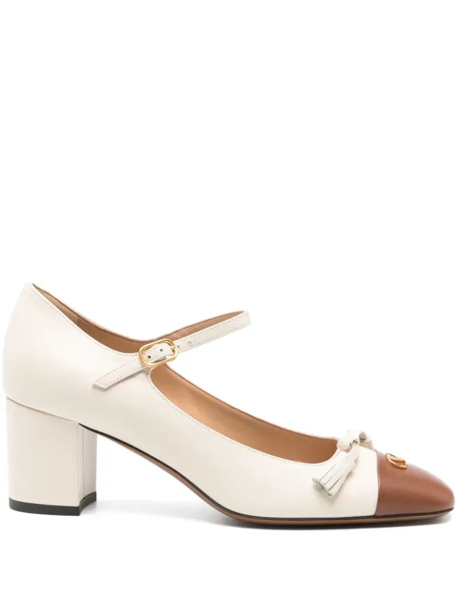 Valentino Garavani Valentino Garavani タッセルディテール ブロックヒール パンプスの商品画像