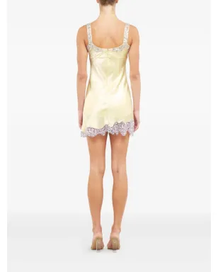 Asta Resort ニコリナ ハンドビーズ・スパンコール装飾 ミニドレス - イエロー - サムネイル3