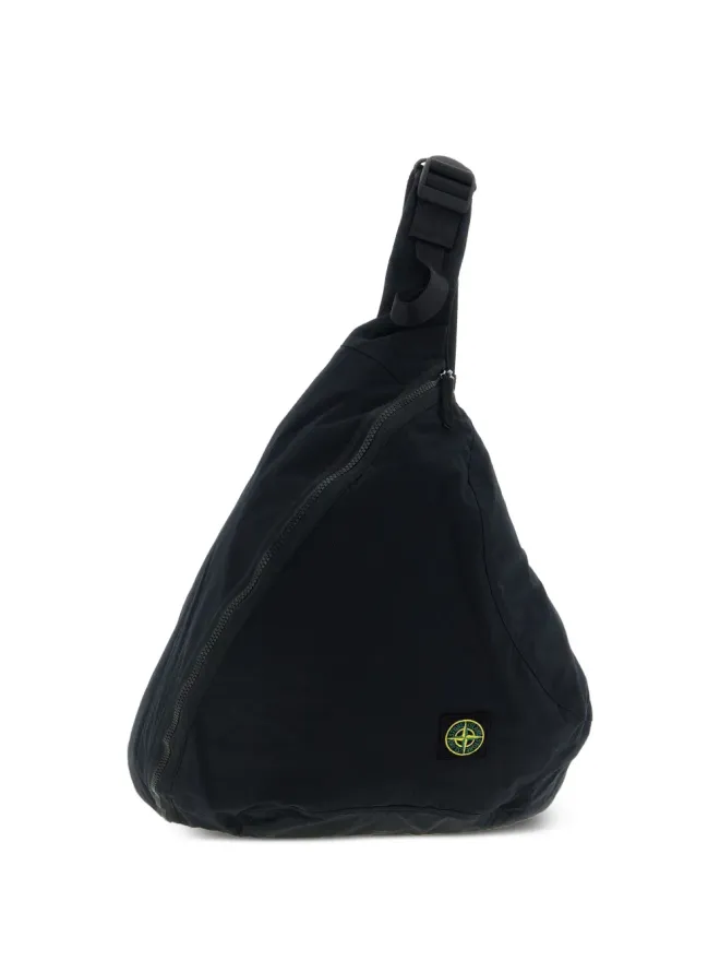 Stone Island Stone Island くしゃっとしたワンショルダーバックパック ブラックの商品画像