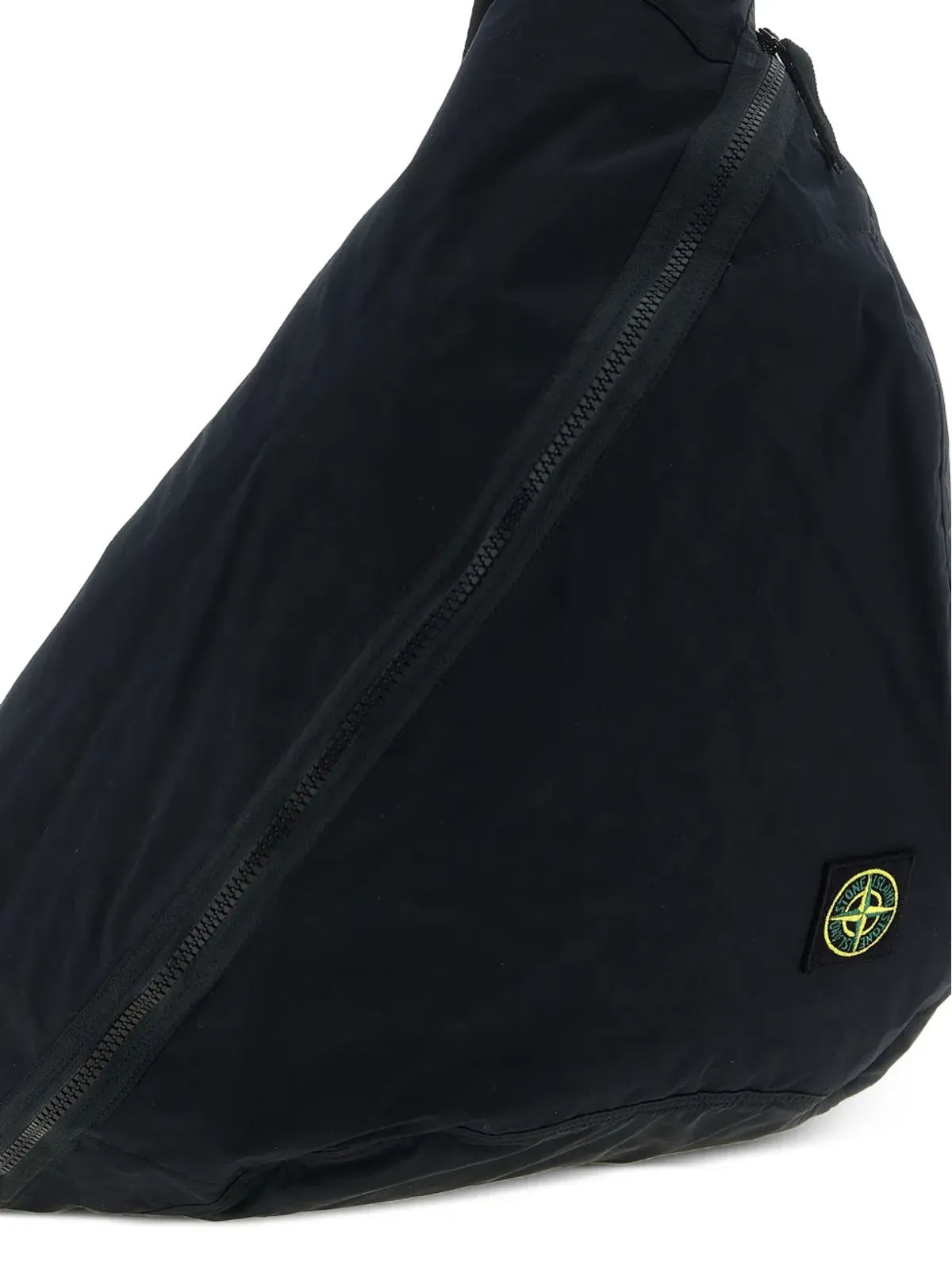 Stone Island くしゃっとしたワンショルダーバックパック ブラック - 画像4