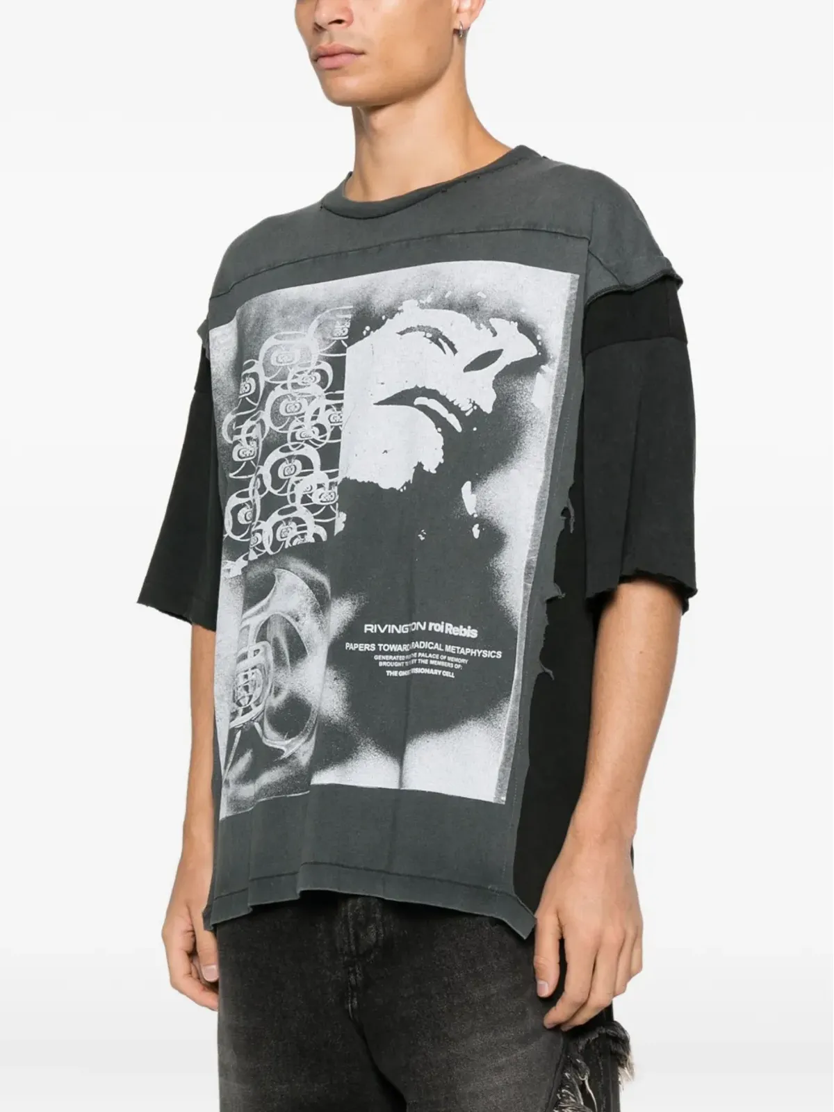 RIVINGTON ROI REBIS グラフィックパネルTシャツ - 画像3