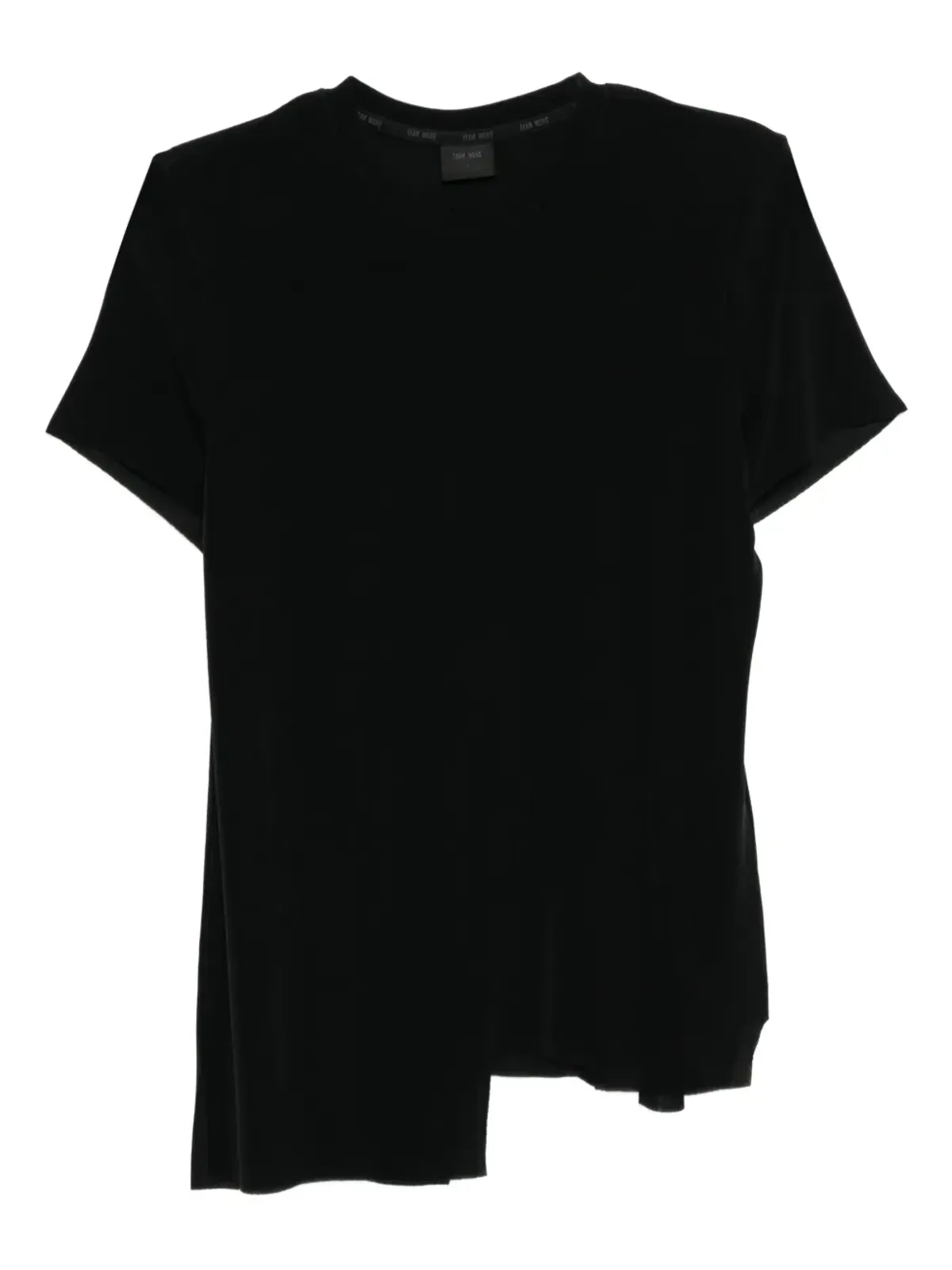TEAM WANG design RAWエッジTシャツ ブラック - 画像1