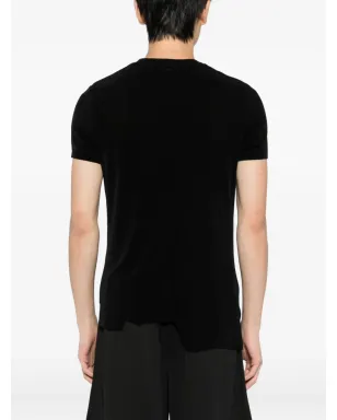 TEAM WANG design RAWエッジTシャツ ブラック - サムネイル4