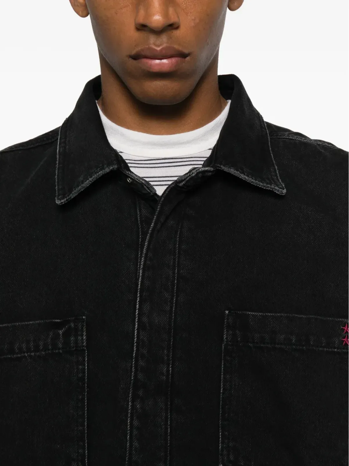 ICON DENIM Billyポケットシャツ - Black - 画像5