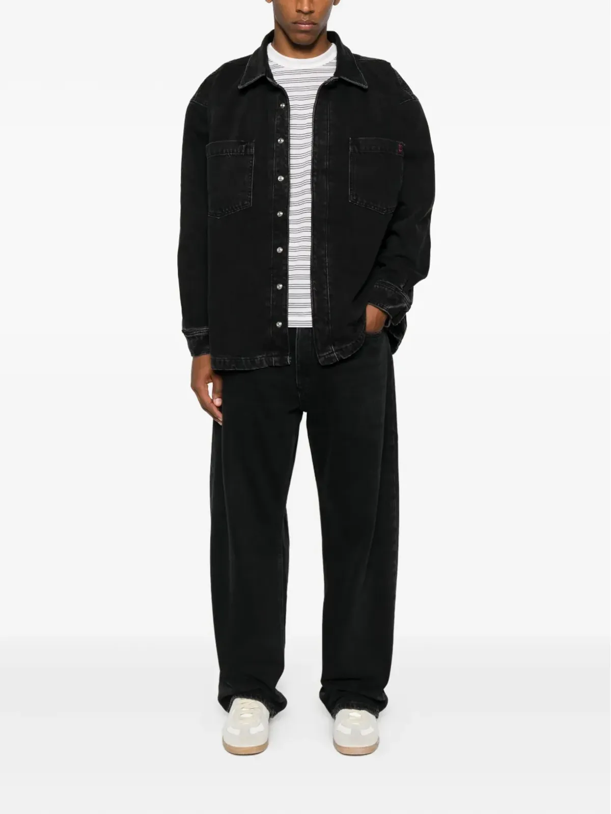 ICON DENIM Billyポケットシャツ - Black - 画像2