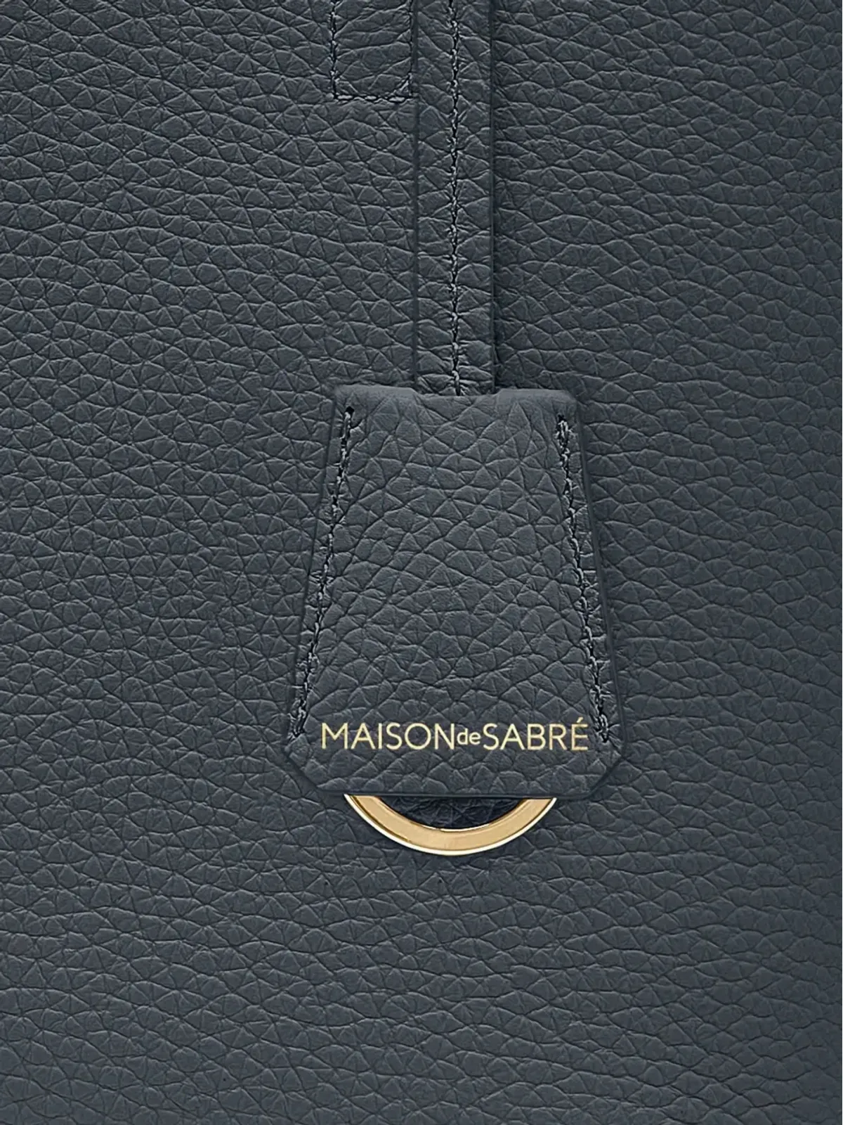 MAISON de SABRÉ レザーソフトトート グレー - 画像5