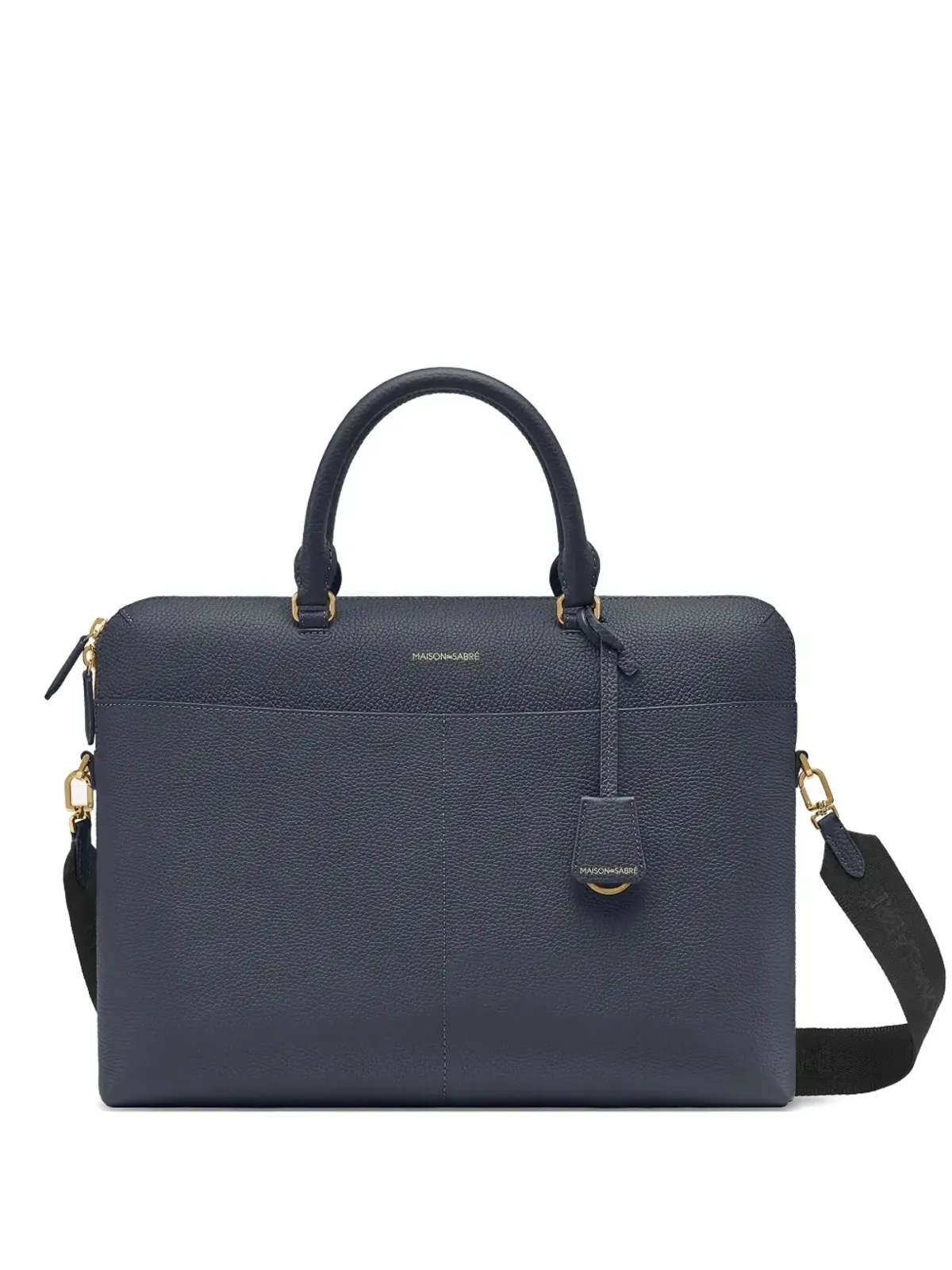 MAISON de SABRÉ レザー ラップトップバッグ ブルー - 画像1