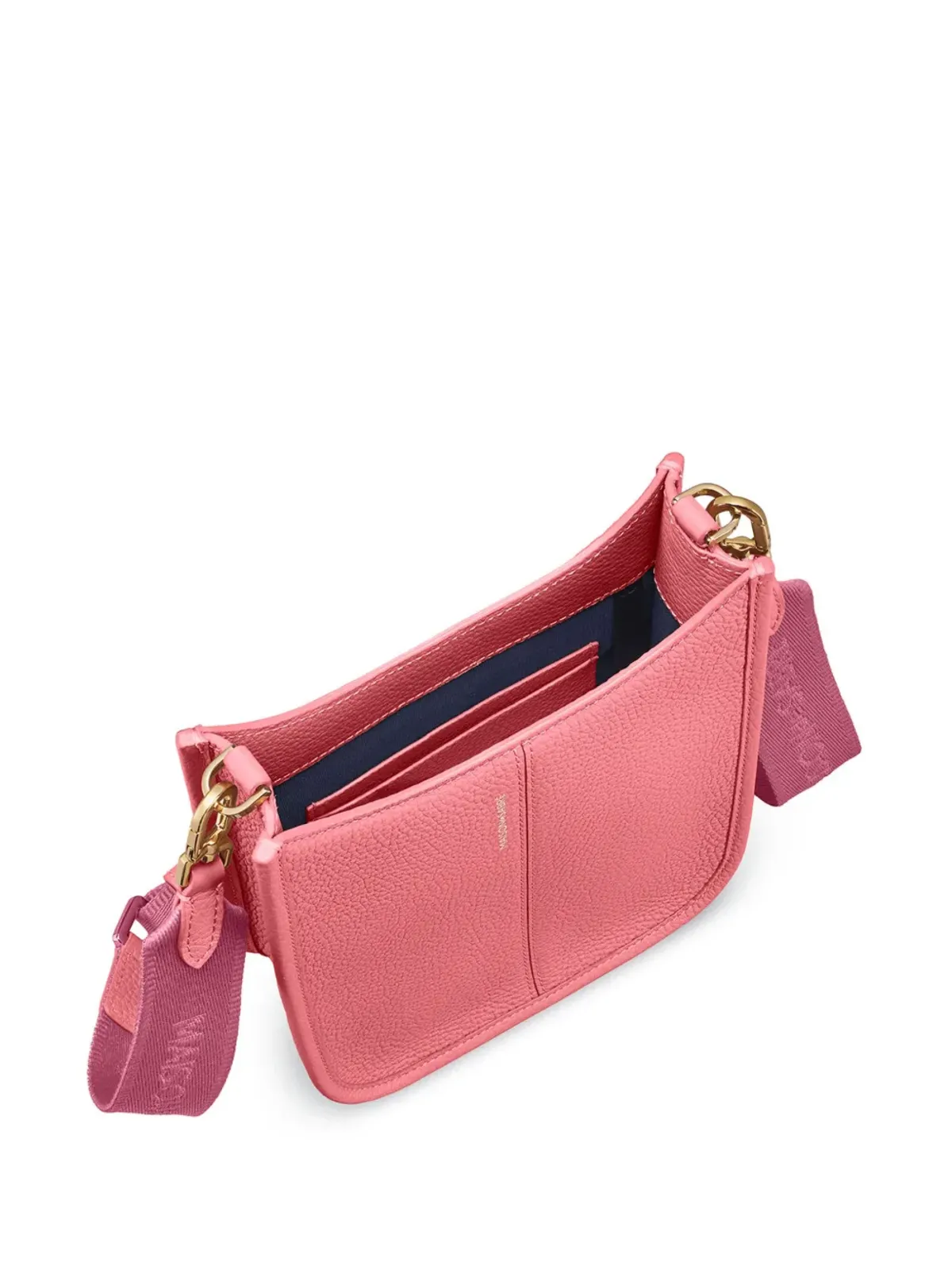 MAISON de SABRÉ ピンク レザー サドルバッグ - 画像5