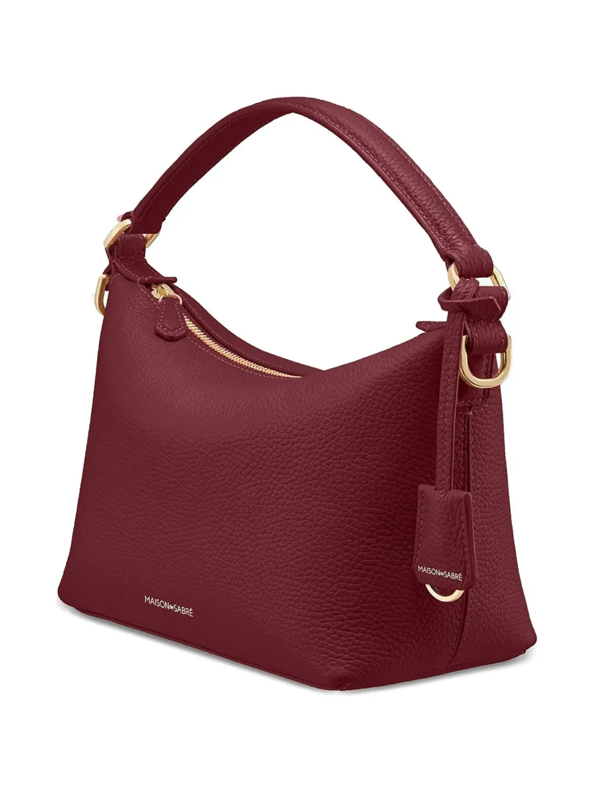 MAISON de SABRÉ レザー ソフトホーボー - レッド - 画像4