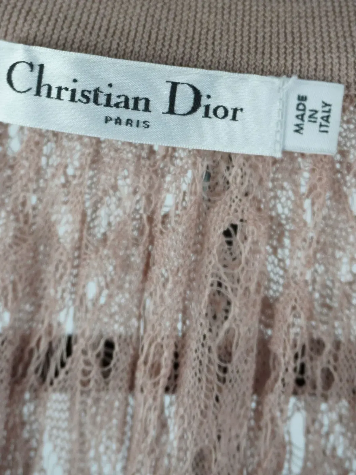 ビンテージ Christian Dior レース付きマキシスカート - 画像5