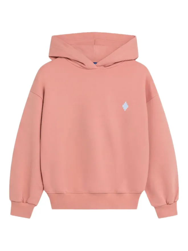 COUNTY OF MILAN KIDS COUNTY OF MILAN KIDS ロゴプリント フード付きパーカー - ピンクの商品画像