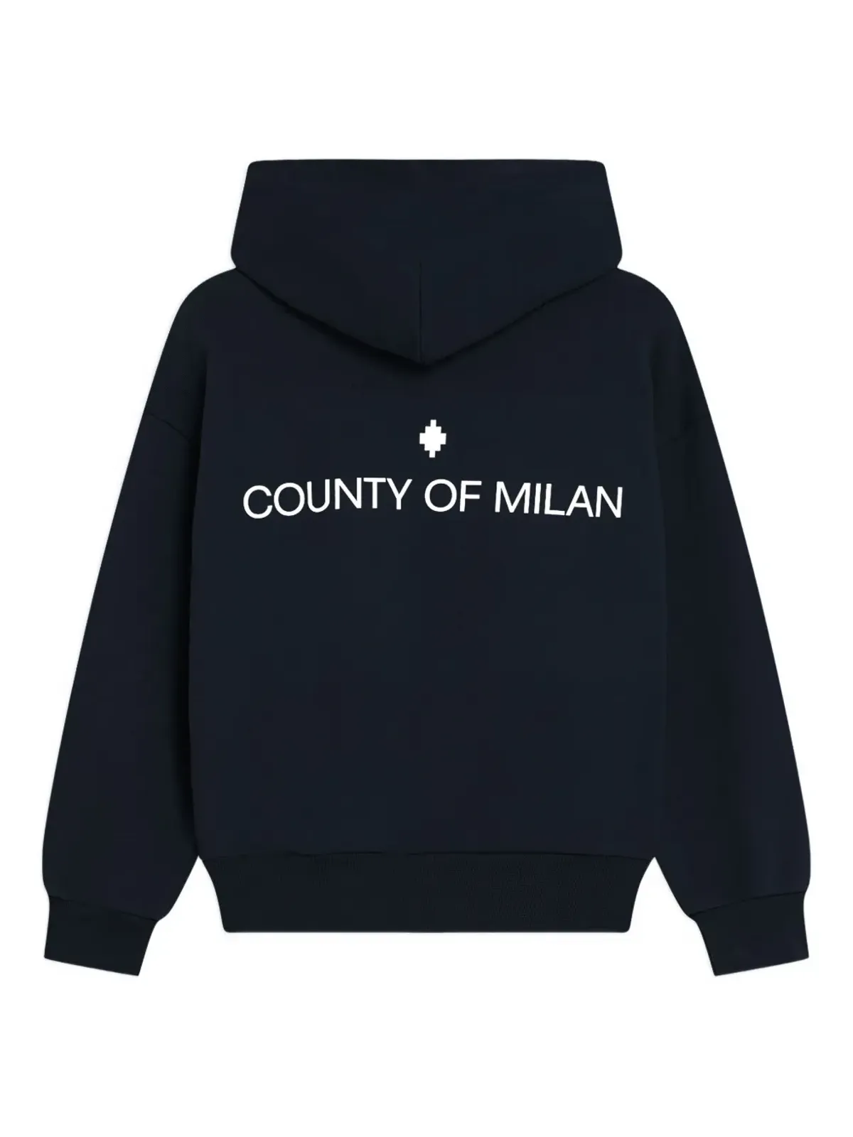 COUNTY OF MILAN KIDS ロゴ入りフードトップス - 画像2