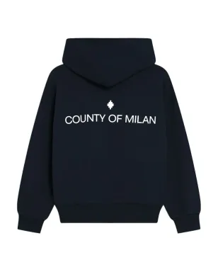 COUNTY OF MILAN KIDS ロゴ入りフードトップス - サムネイル2