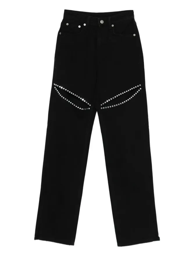 Ksubi Ksubi Playback スタッズデニムジーンズ - ブラックの商品画像