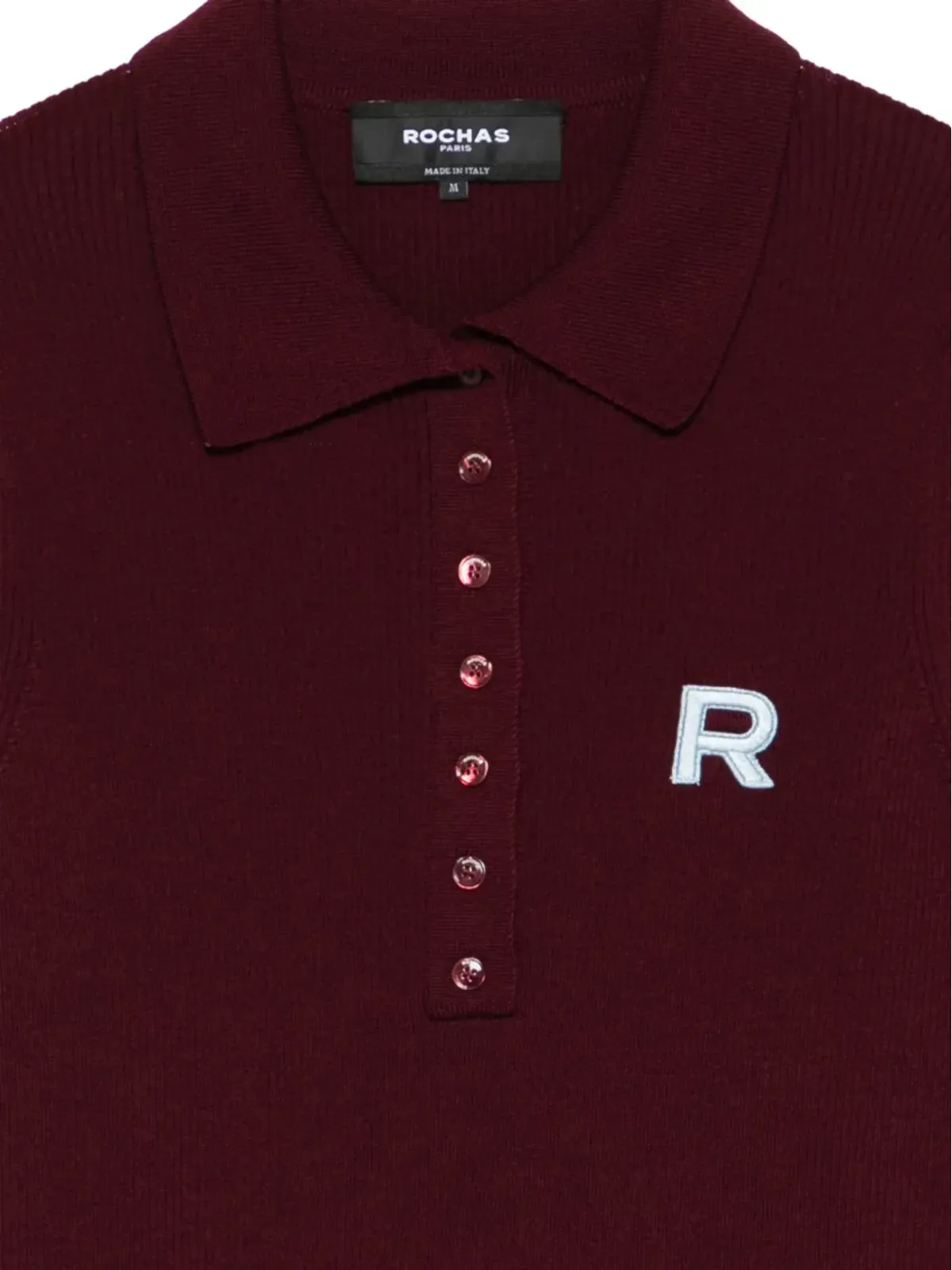 Rochas ロゴパッチ ポロトップ - 画像3