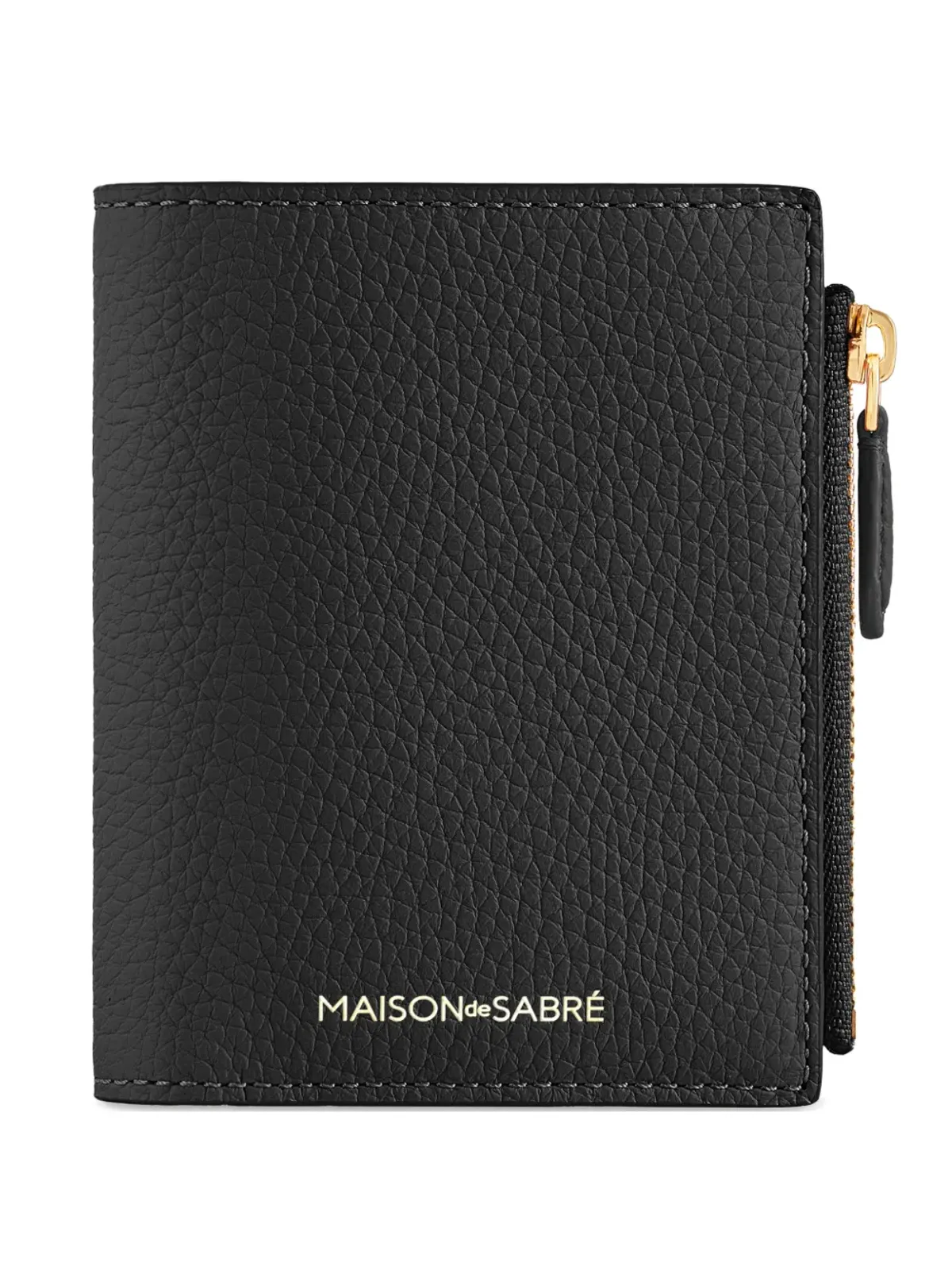MAISON de SABRÉ レザー二つ折り財布 ブラック - 画像1