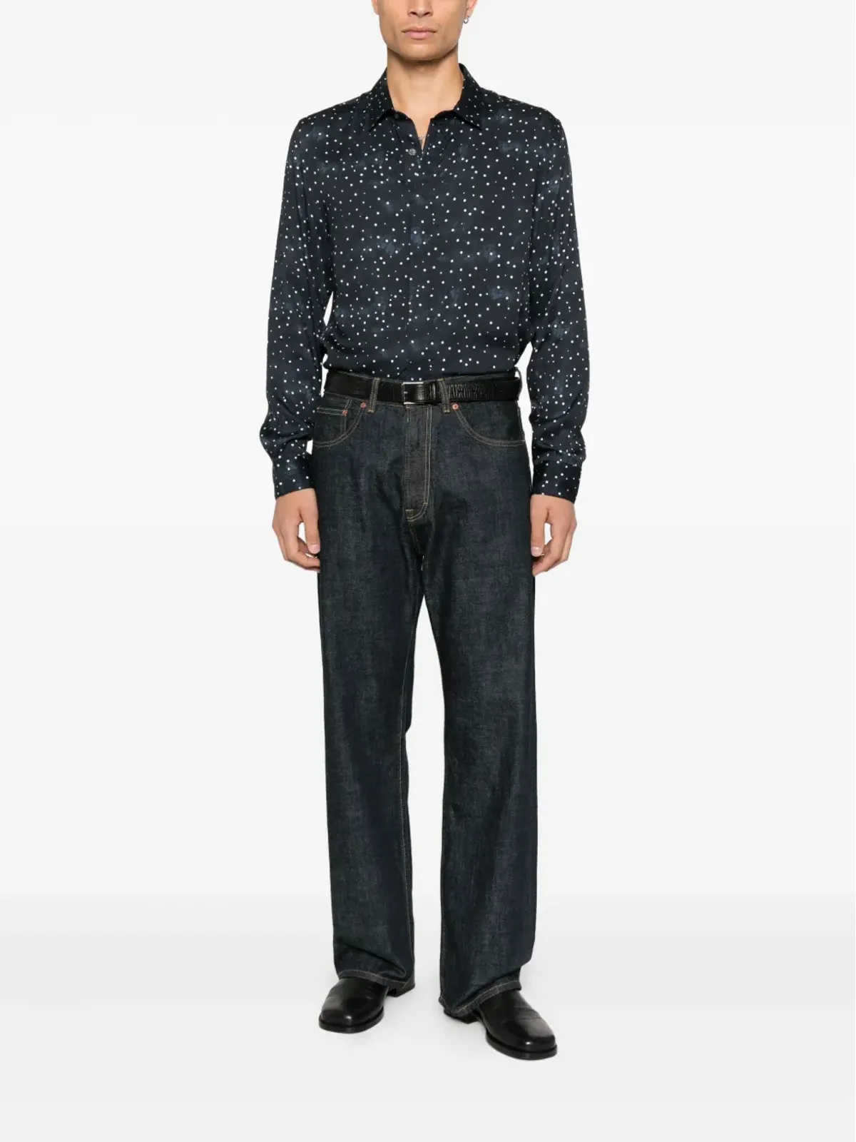 John Varvatos ドット柄シャツ - 画像2