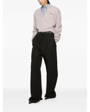 Acne Studios Vネック刺繍セーター - サムネイル2