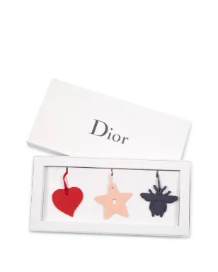 Christian Dior Pre-Owned 2000年代 レザー チャーム（3点セット）- レッド - サムネイル3