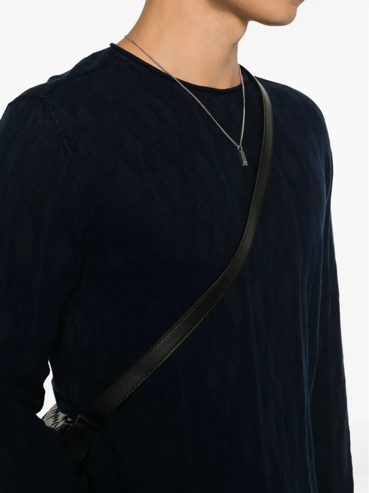 John Varvatos ダイヤモンドニットセーター - 画像5