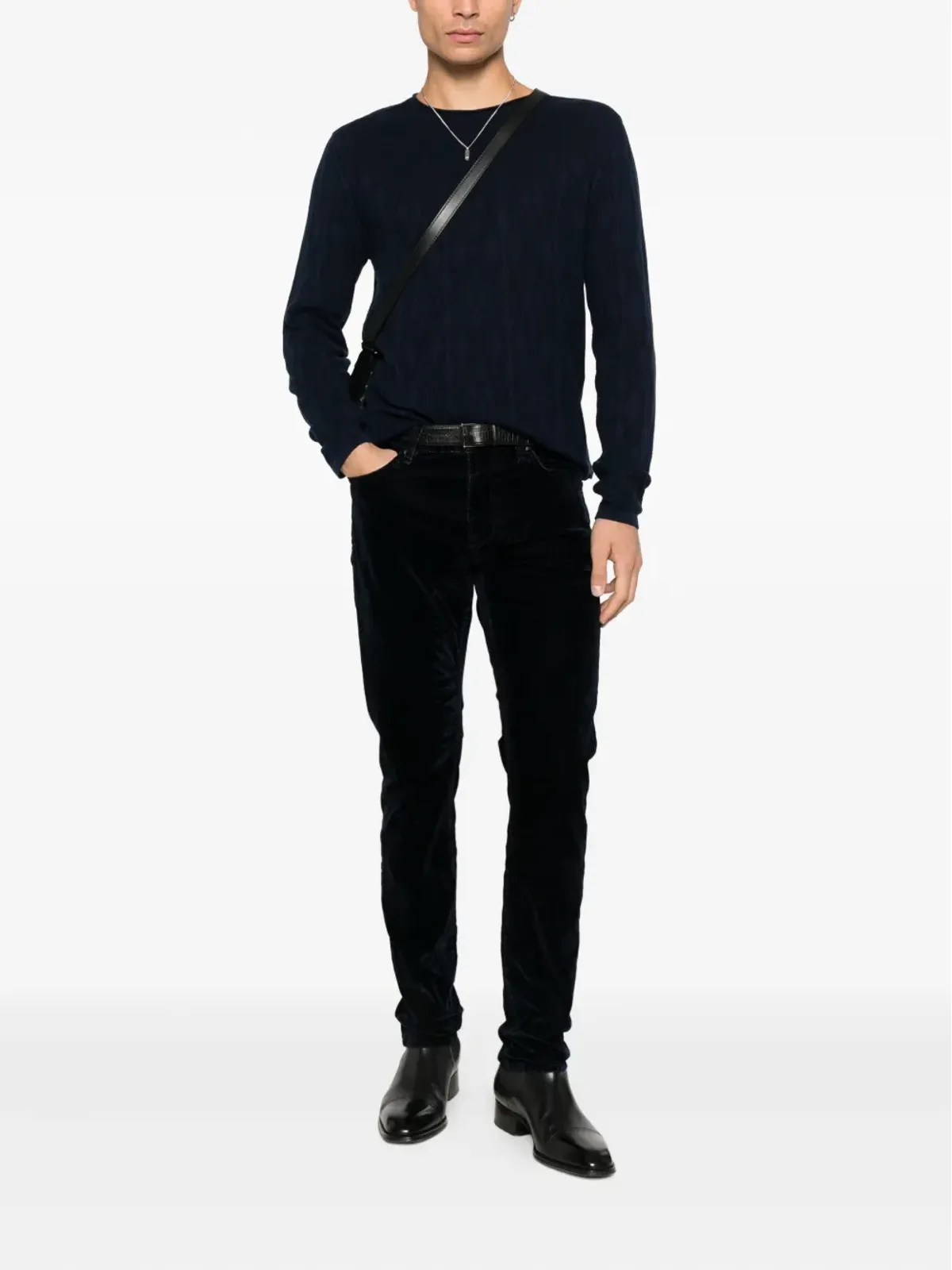 John Varvatos ダイヤモンドニットセーター - 画像2