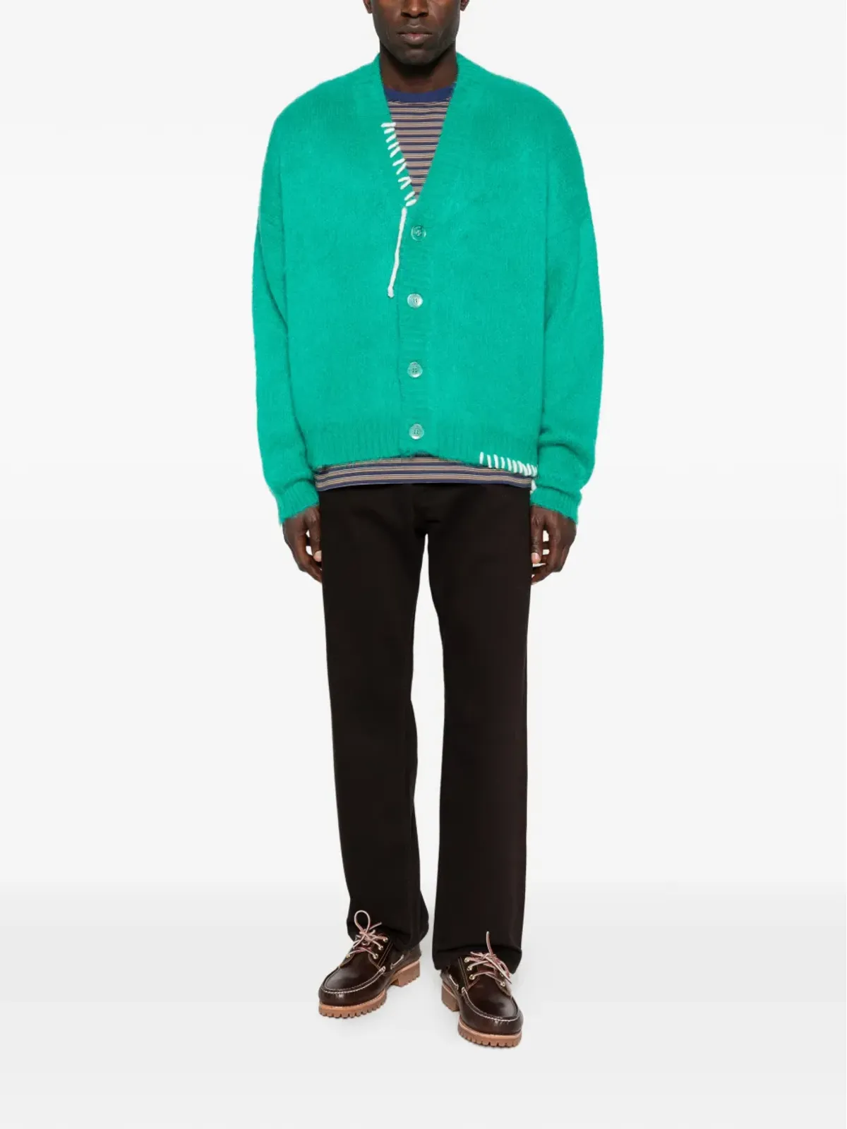 Bonsai Vネックオーバーサイズカーディガン - 画像2