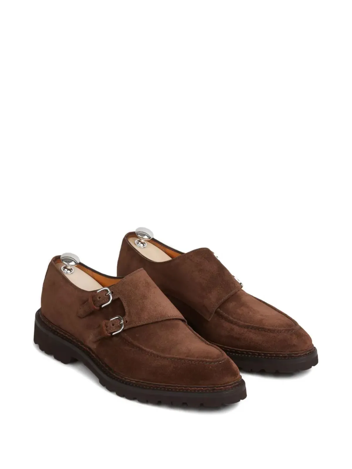 Bontoni ダブルバックル スエード ブーツ - 画像2