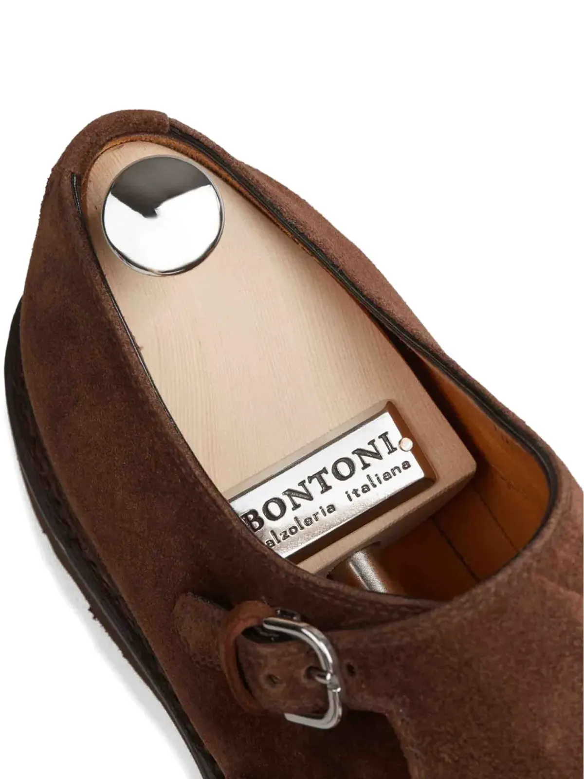 Bontoni ダブルバックル スエード ブーツ - 画像4