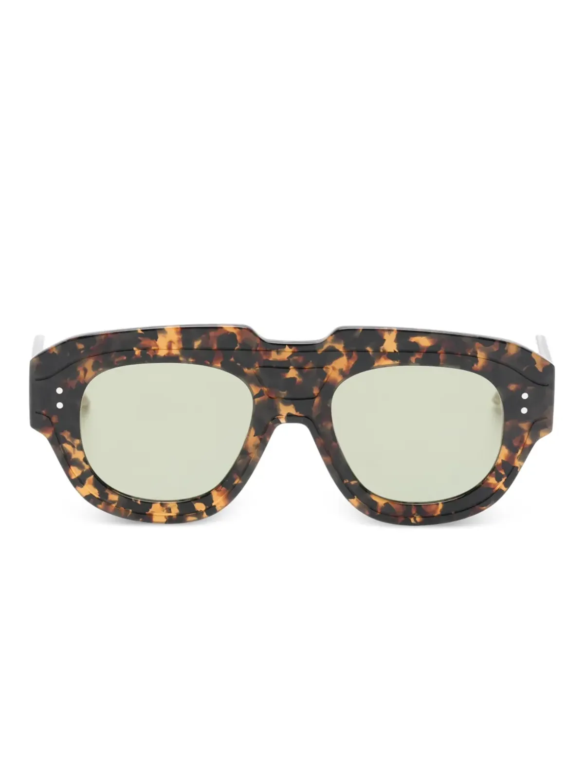 Thom Browne Eyewear 幾何学的サングラス - 画像1