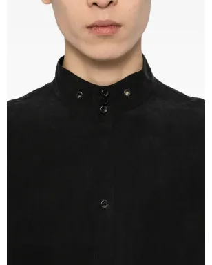 TEAM WANG design stand-collar shirt - Grey - サムネイル5