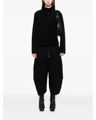 TEAM WANG design コーデュロイ切りっぱなしディテールジャケット ブラック - サムネイル3