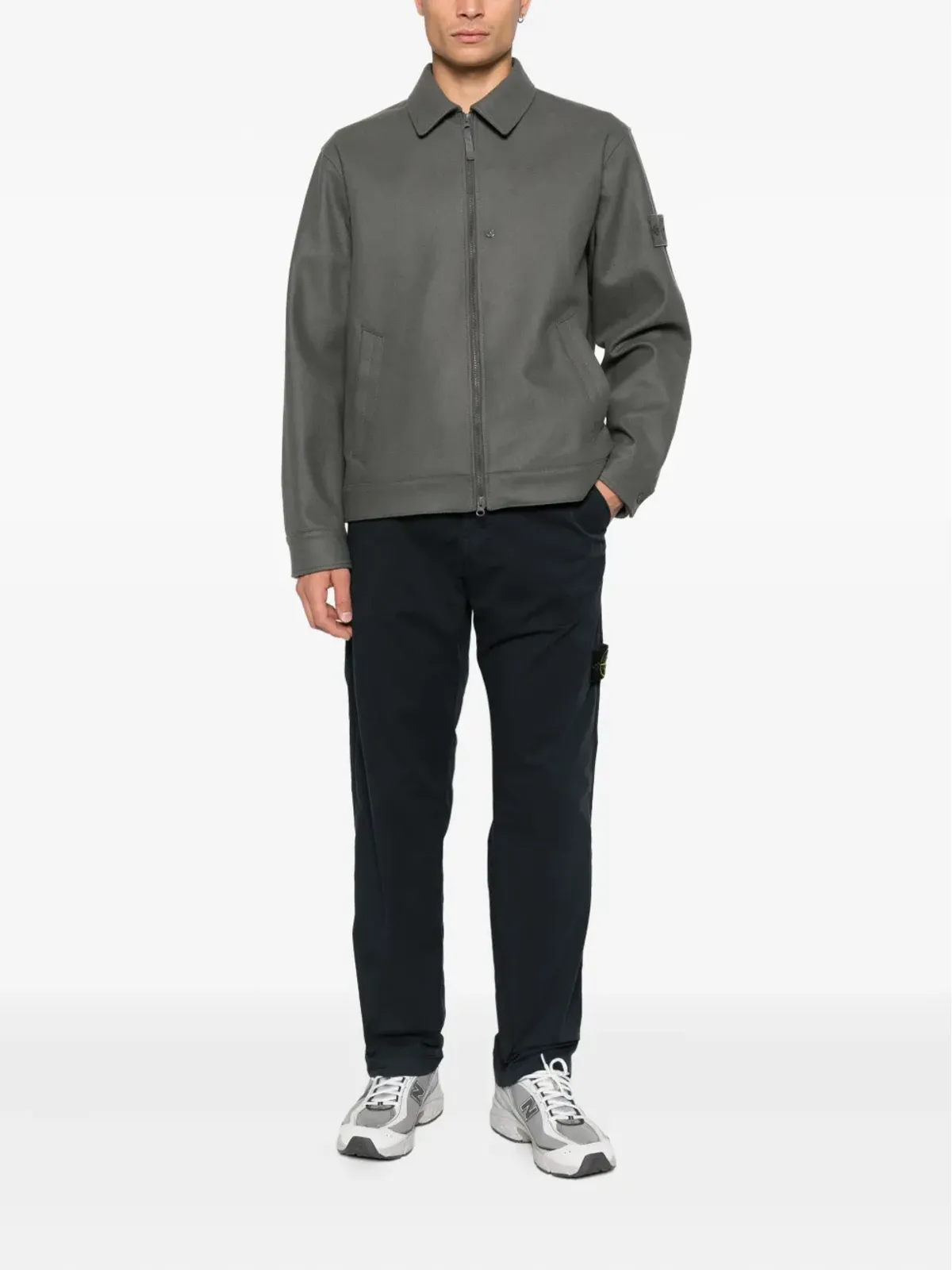 Stone Island コンパスパンツ ブルー - 画像2