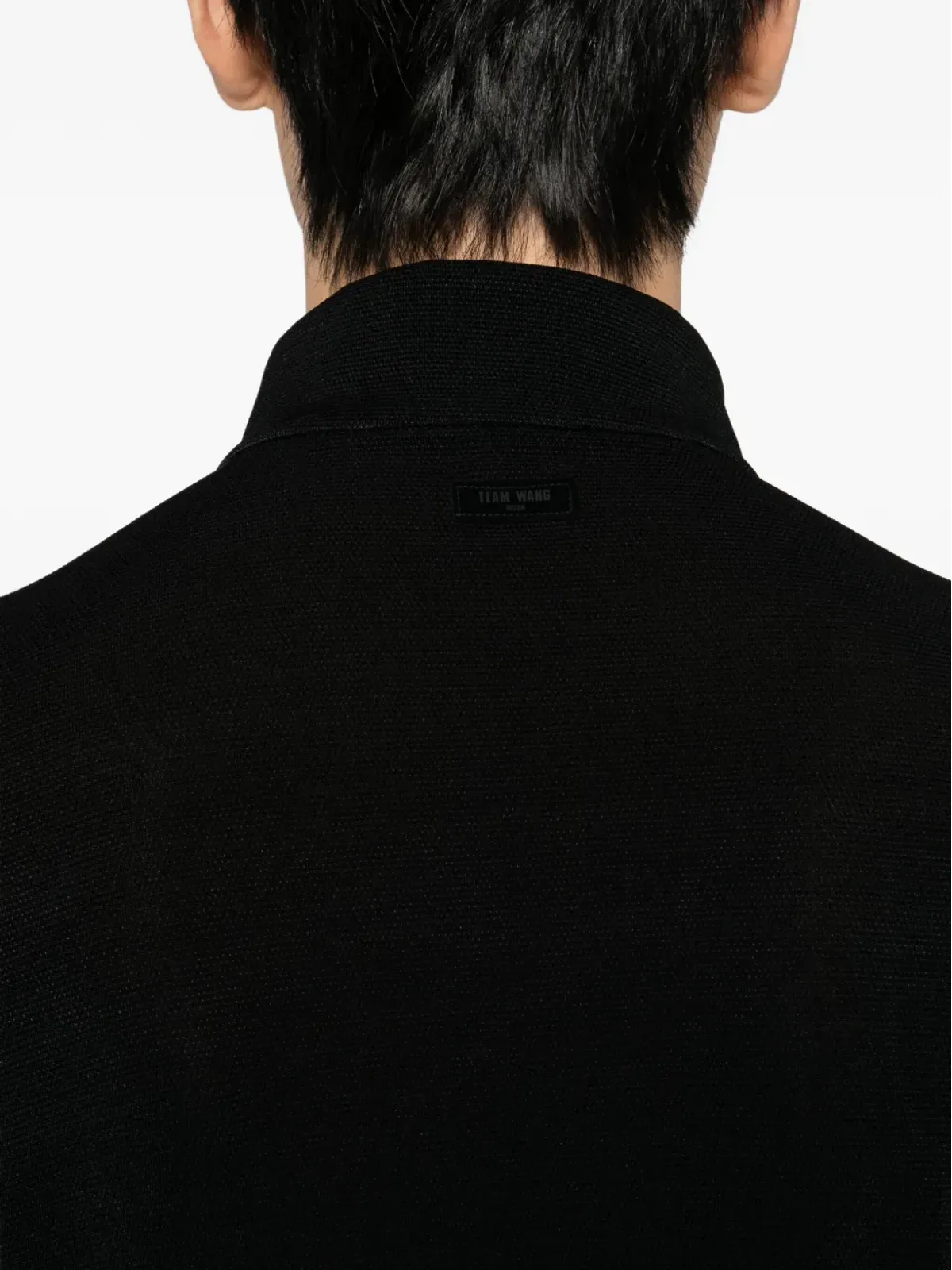 TEAM WANG design Acceptanceジップアップカーディガン ブラック - 画像5