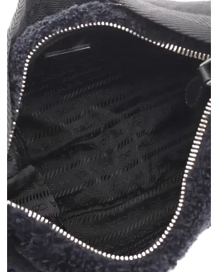 Prada ビンテージ 2010年代 ミニ Re-Edition 2000 Spugna ロゴ トートバッグ - サムネイル4
