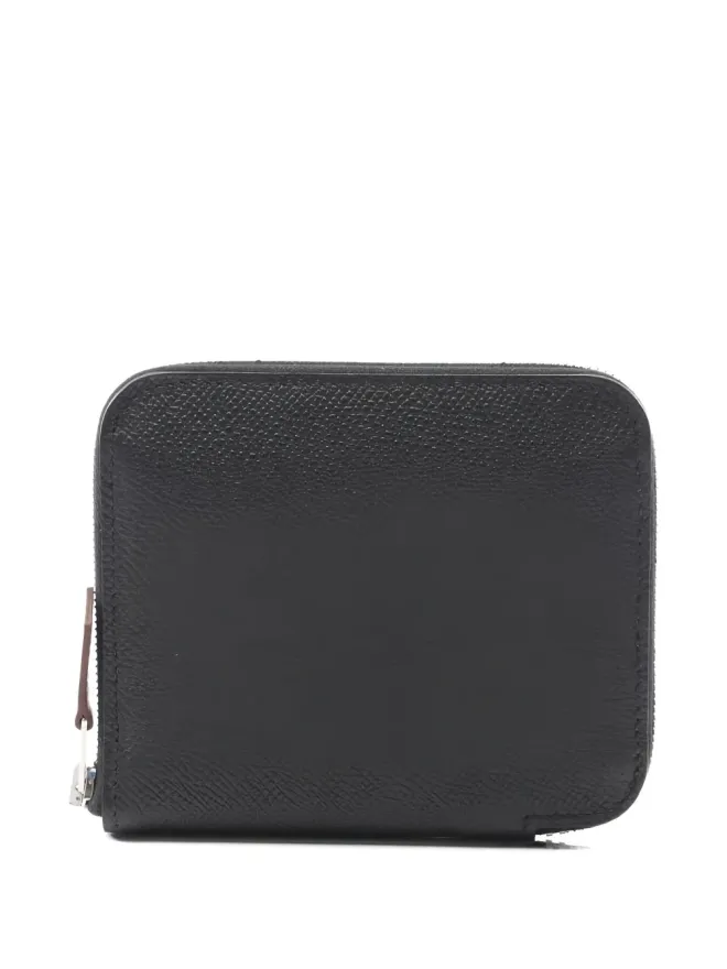 Hermès Pre-Owned Hermès ビンテージ 2024 Azap コンパクト ラウンドジップ ウォレット - ブラックの商品画像