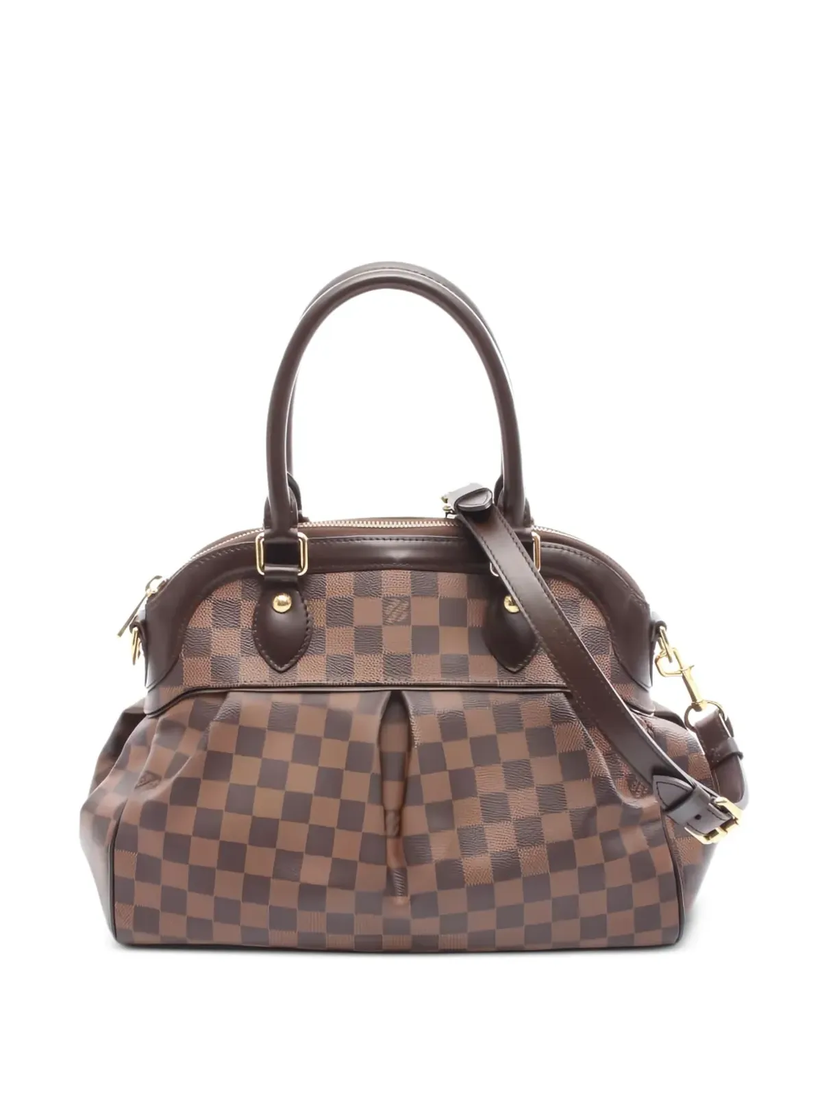 Louis Vuitton Pre-Owned Damier Ebene Trevi PM トートバッグ ブラウン - 画像1