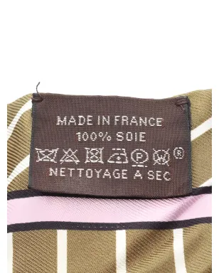 Hermès ビンテージ 2000年代 Quadrige Bayadere スカーフ - イエロー - サムネイル3