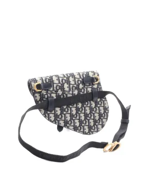 Christian Dior ビンテージ 2010年代 オブリーク サドル ベルトバッグ ブルー - サムネイル2