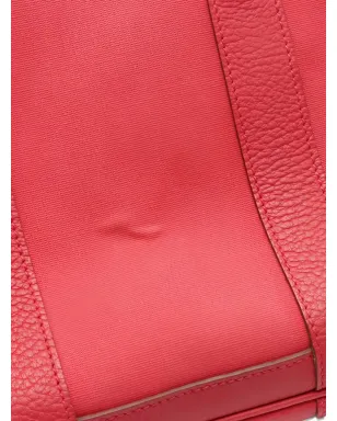 Hermès ビンテージ 2009 ガーデンパーティー レザー・トリム ハンドバッグ - レッド - サムネイル5