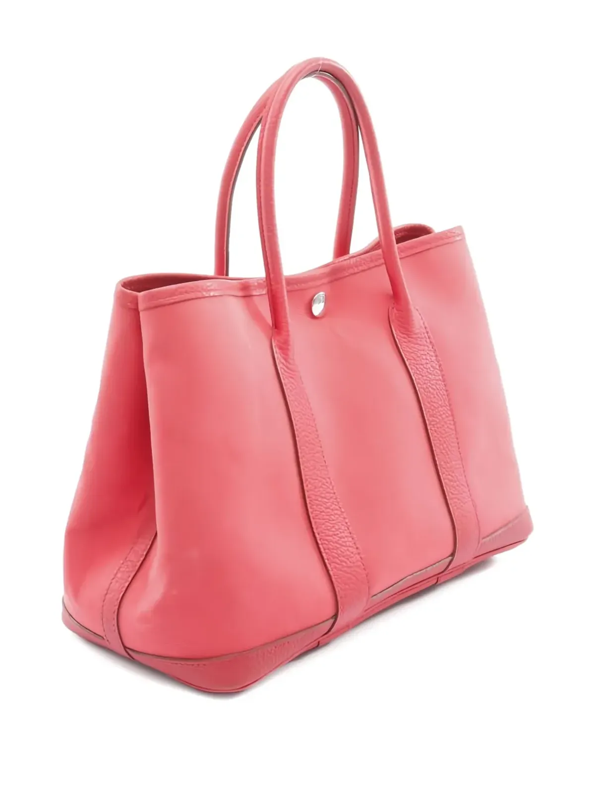 Hermès ビンテージ 2009 ガーデンパーティー レザー・トリム ハンドバッグ - レッド - 画像2