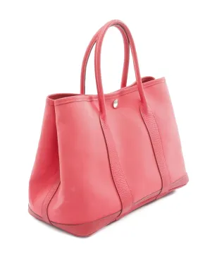 Hermès ビンテージ 2009 ガーデンパーティー レザー・トリム ハンドバッグ - レッド - サムネイル2