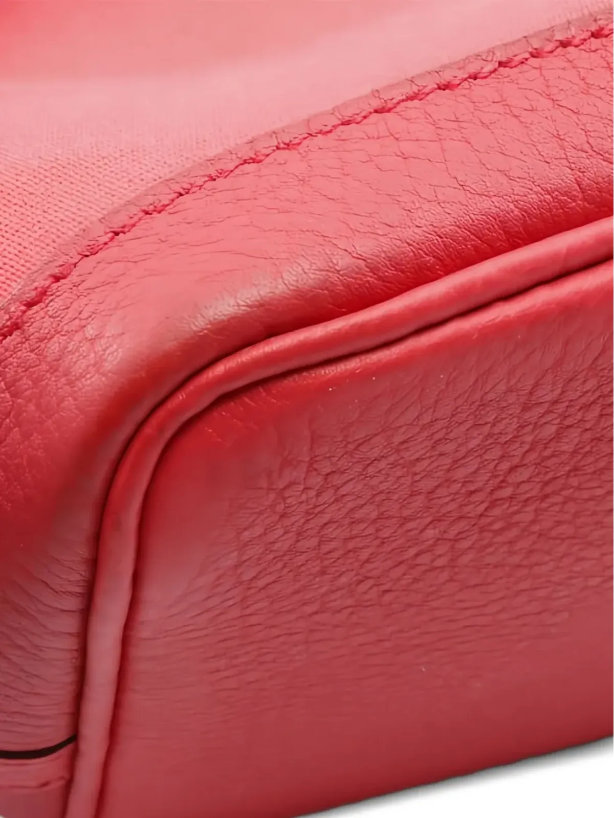 Hermès ビンテージ 2009 ガーデンパーティー レザー・トリム ハンドバッグ - レッド - 画像4