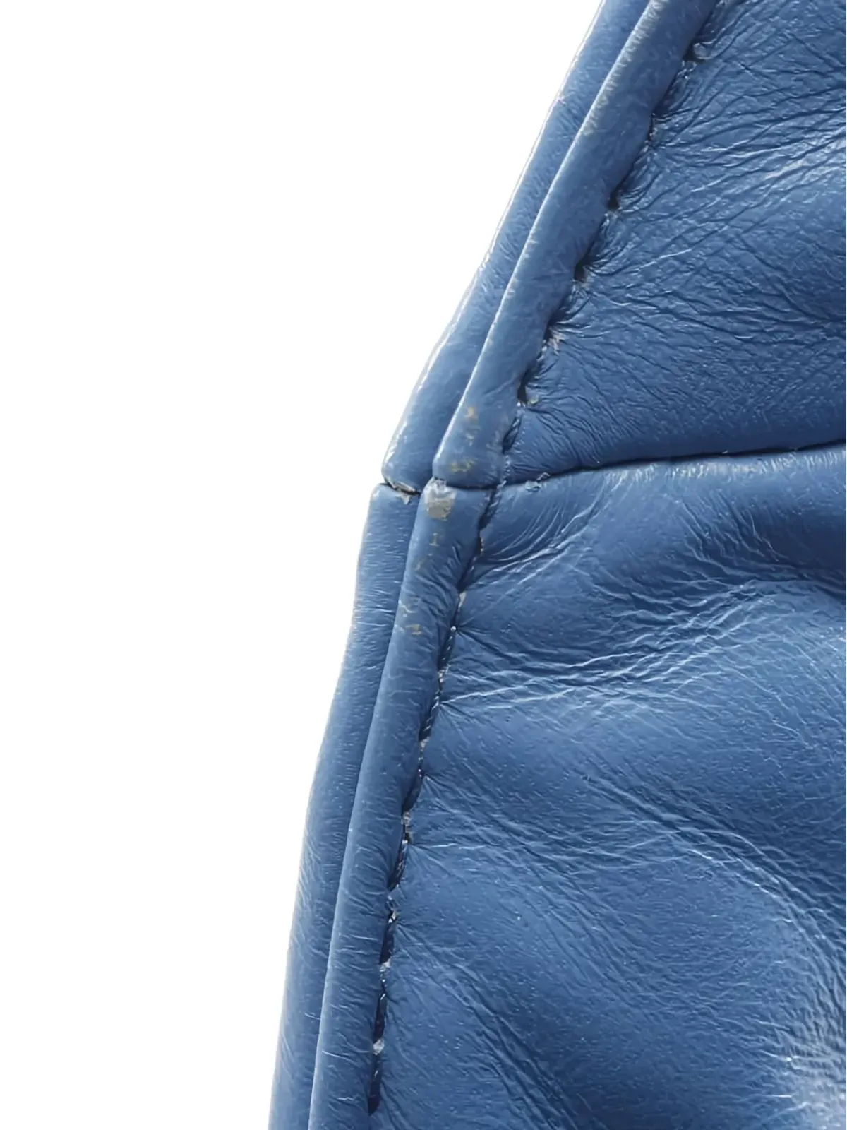 Prada ビンテージ レザー ハンドバッグ ブルー - 画像5