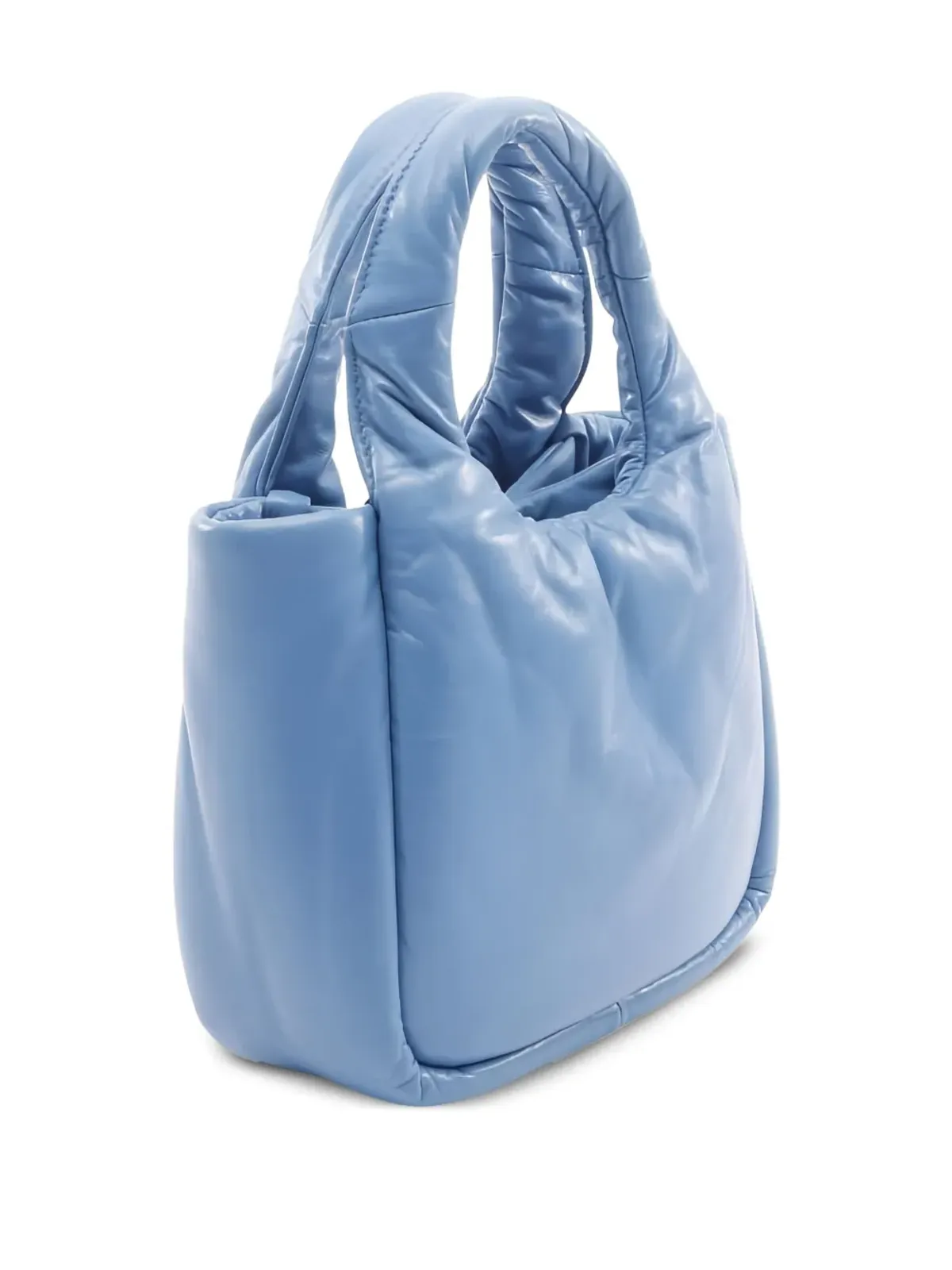 Prada ビンテージ レザー ハンドバッグ ブルー - 画像2