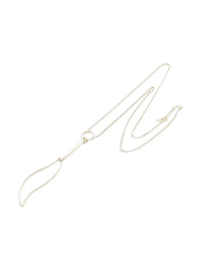 Christian Dior Pre-Owned Christian Dior ビンテージ 2010年代 葉形ペンダントネックレス - ゴールドの商品画像