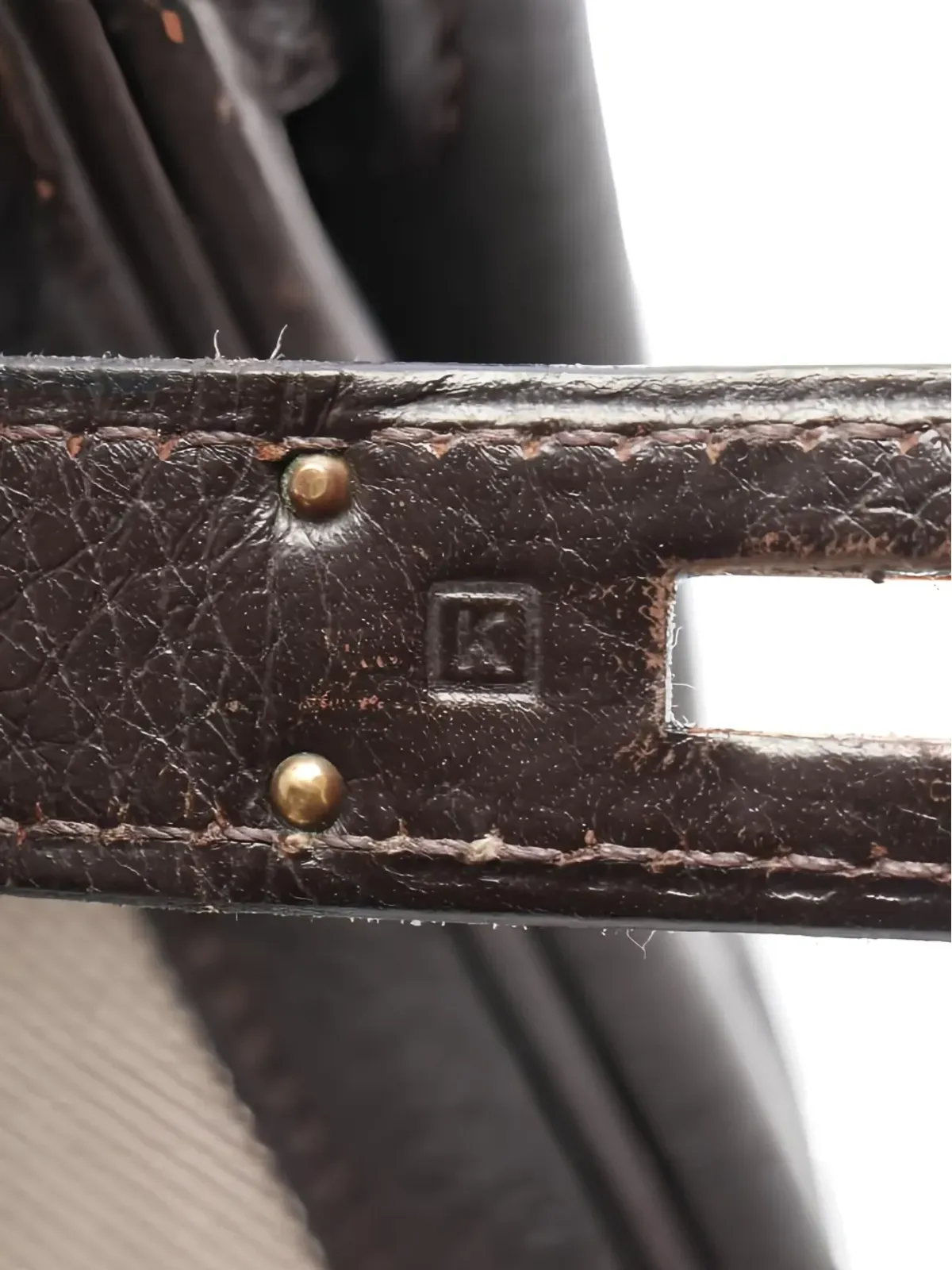 Hermès ビンテージ 2007年モデル Kelly32 トートバッグ - ブラウン - 画像5